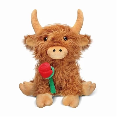 Highland Cow Valentine täytetty eläin